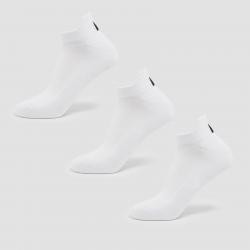 MP Unisex Trainer Socks (3 Pack) - White - UK 2-5