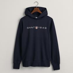 GANT Graphic Cotton-Blend Hoodie - M