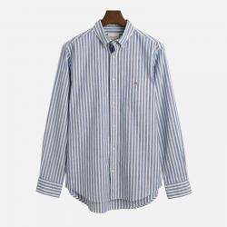 GANT Cotton-Blend Striped Long Sleeved Shirt - XL