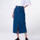 Aligne Greta Organic Cotton-Denim Midi Skirt - UK 12