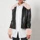Jakke Brittany Cropped Faux Leather Jacket - L
