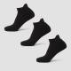 MP Unisex Trainer Socks (3 Pack) - Black - UK 2-5