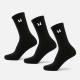 MP Unisex Crew Socks (3 Pack) - Black - UK 6-8