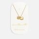 Katie Loxton Love Above All Carded Charm 18-Karat Gold-Plated Necklace