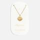 Katie Loxton Happiness Coin 18-Karat Gold-Plated Necklace