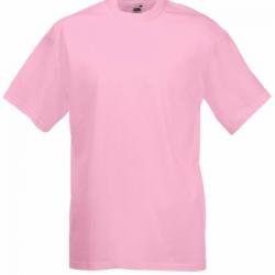 Fruit of the Loom Valueweight Crew Neck T Rosa bomull Small Herr