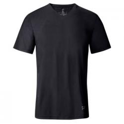 Frigo Cotton T-Shirt V-Neck Svart bomull Large Herr