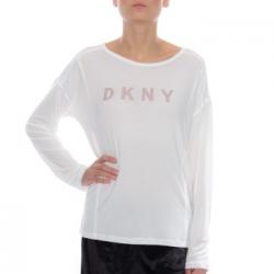DKNY Elevated Leisure LS Top Vit modal Medium Dam