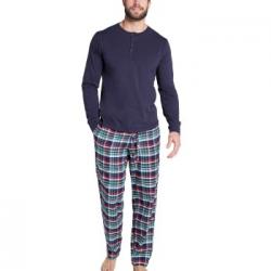 Jockey Pyjama 11 Mix Cotton Blå/Grön bomull X-Large Herr