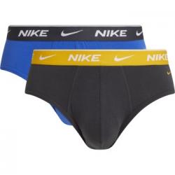 Nike Kalsonger 2P Everyday Cotton Stretch Brief Grå/Gul bomull Large Herr