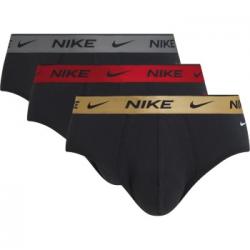 Nike Kalsonger 3P Everyday Essentials Cotton Stretch Hip Brief Svart/Guld bomull Medium Herr