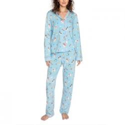 PJ Salvage Playful Prints Pyjama Ljusblå m Möns Large Dam