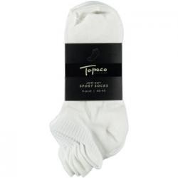 Topeco Strumpor 4P Low Cut Sport Socks Vit polyamid Strl 40/45 Herr
