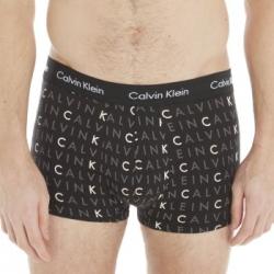 Calvin Klein Kalsonger 3P Cotton Stretch Low Rise Trunks Svart Mönster bomull Medium Herr