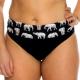 Saltabad Elephant Bikini Folded Tai Svart mönstrad 42 Dam