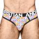 Andrew Christian Kalsonger Almost Naked Candy Hearts Jock Rosa polyamid Small Herr