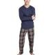 Jockey Pyjama 11 Mix Blå/Brun Large
