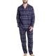 Jockey Cotton Flannel Pyjama Navy bomull Large Herr