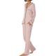 DKNY Less Talk More Sleep Long Sleeve Top And Pant Rosa viskos X-Large Dam
