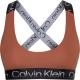 Calvin Klein BH Sport Active Icon Medium Support Bra Brun X-Large Dam