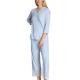 Calida Elegant Dreams Medium Short Pyjama Ljusblå modal X-Small Dam