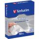 Verbatim pappersficka för CD/DVD-skivor, vit/transparent, 50-pack