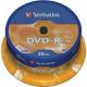 Verbatim DVD-R, 16x, 4,7 GB/120 min, 25-pack spindel, AZO