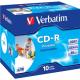 Verbatim CD-R, 52x, 700 MB/80 min, 10-pack, jewel case, AZO, printable