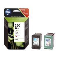 HP 350 svart / HP 351 trefärgsbläckpatron, original, 2-pack